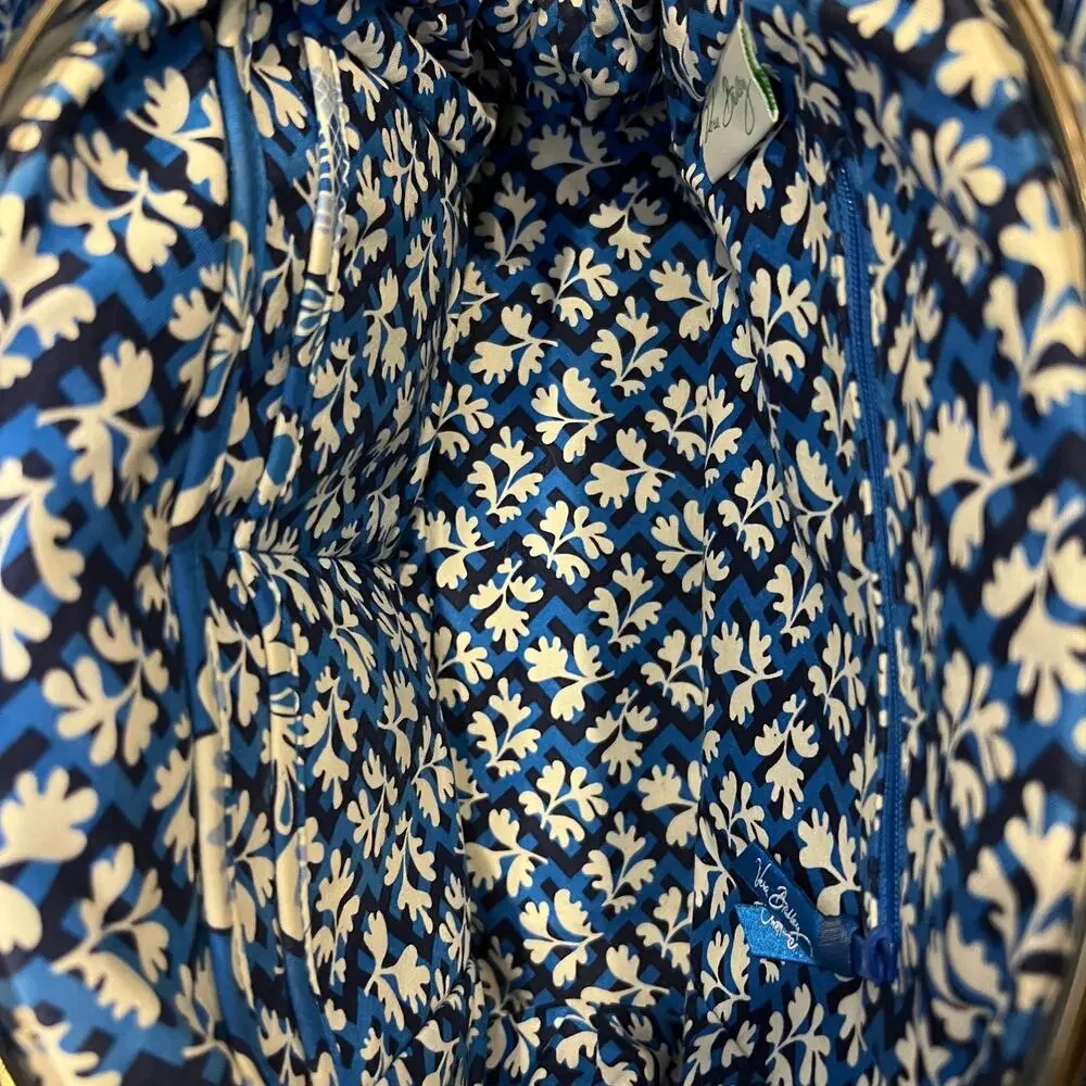 Vera Bradley Blue and White Floral Handbag